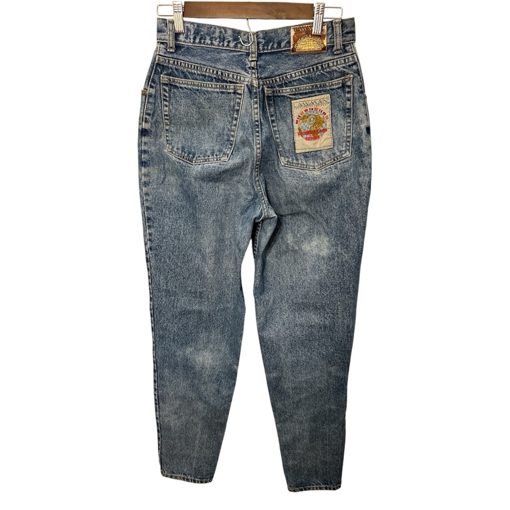 Lawman Vintage Jean Women’s Size 11 High Rise Tapered Mom Blue Denim Western USA